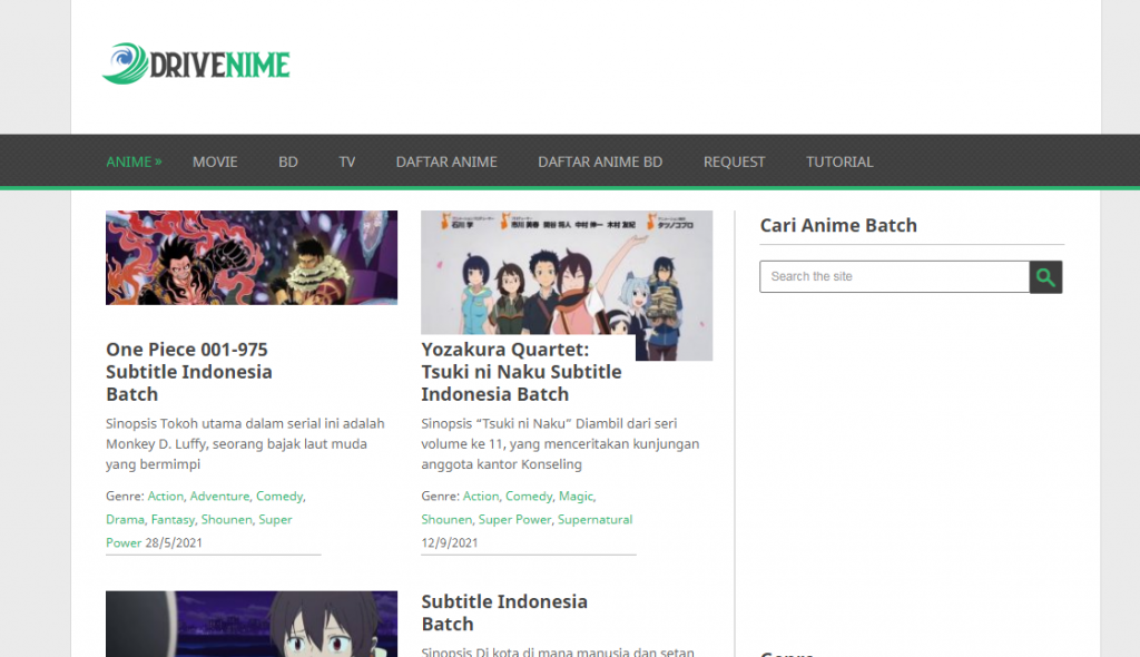 Rekomendasi Link Download Anime Subtitle Indonesia Terbaik Dan Gratis