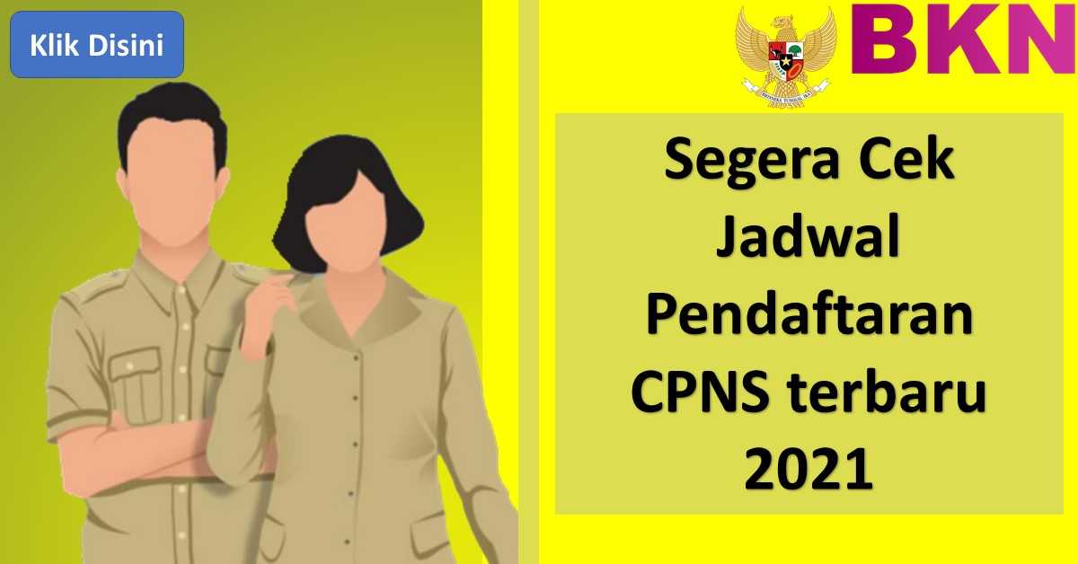 Buruan Cek Jadwal Pendaftaran CPNS 2021