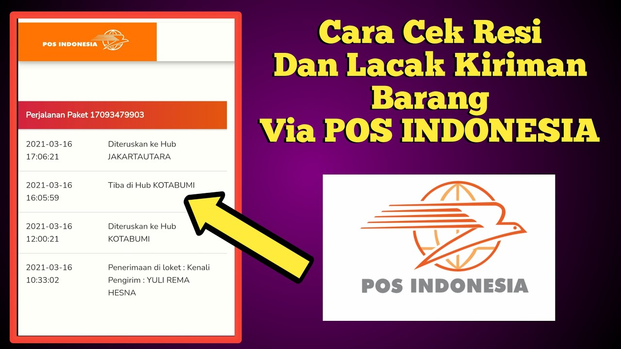 Cara Cek Resi Pos Indonesia - Lacak & Tracking Kiriman Pos Online