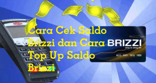 Cara Cek Saldo Brizzi dan Cara Top Up Saldo Brizzi